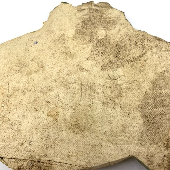 Art Pottery Fish Decor 13" Signed Meg Green Yellow Hand Crafted - Picture 9 of 12